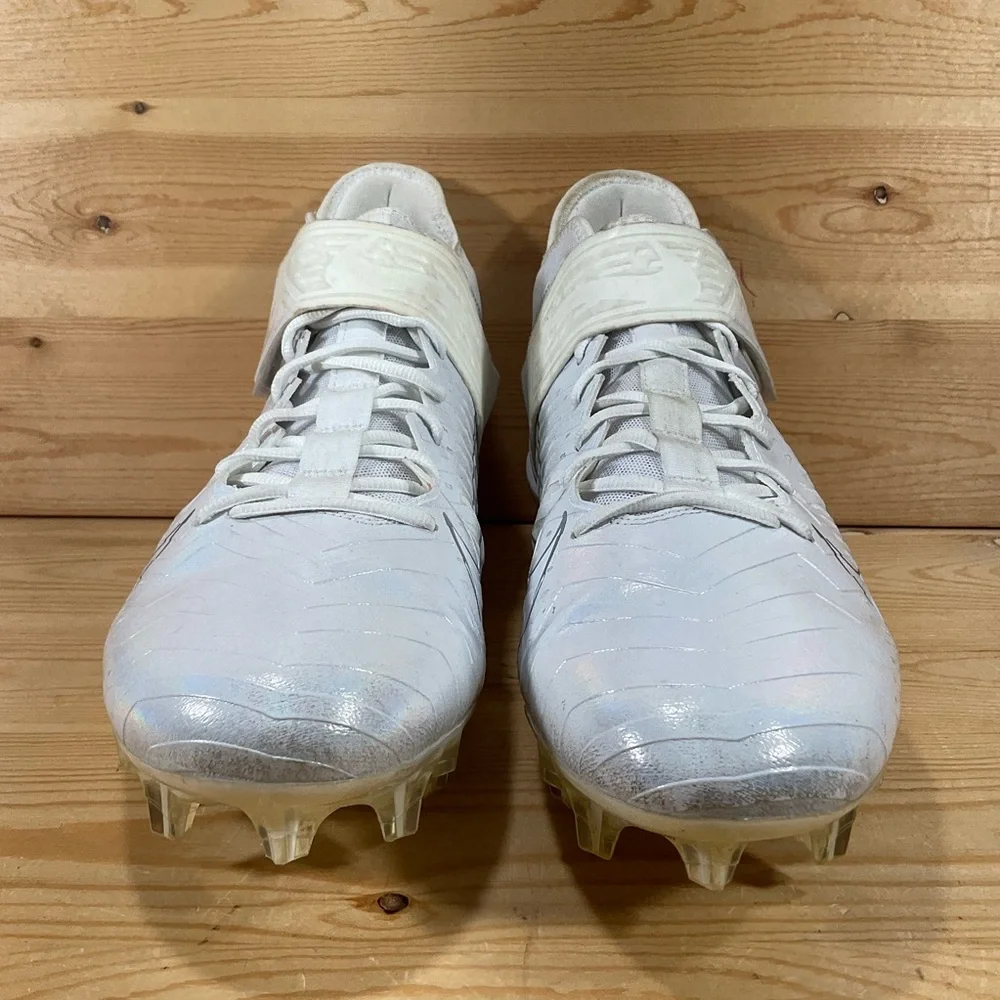 Nike Alpha Menace Pro 2 Mid Football Cleats Men’s 15 White Chrome AQ3209-109